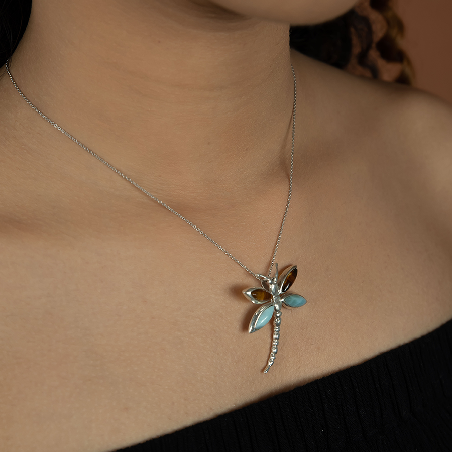 Prosperity in Nature Dragonfly Pendant