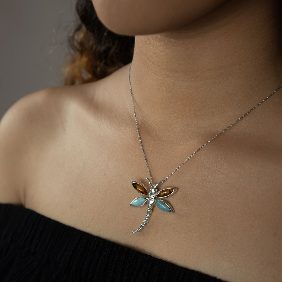 Prosperity in Nature Dragonfly Pendant