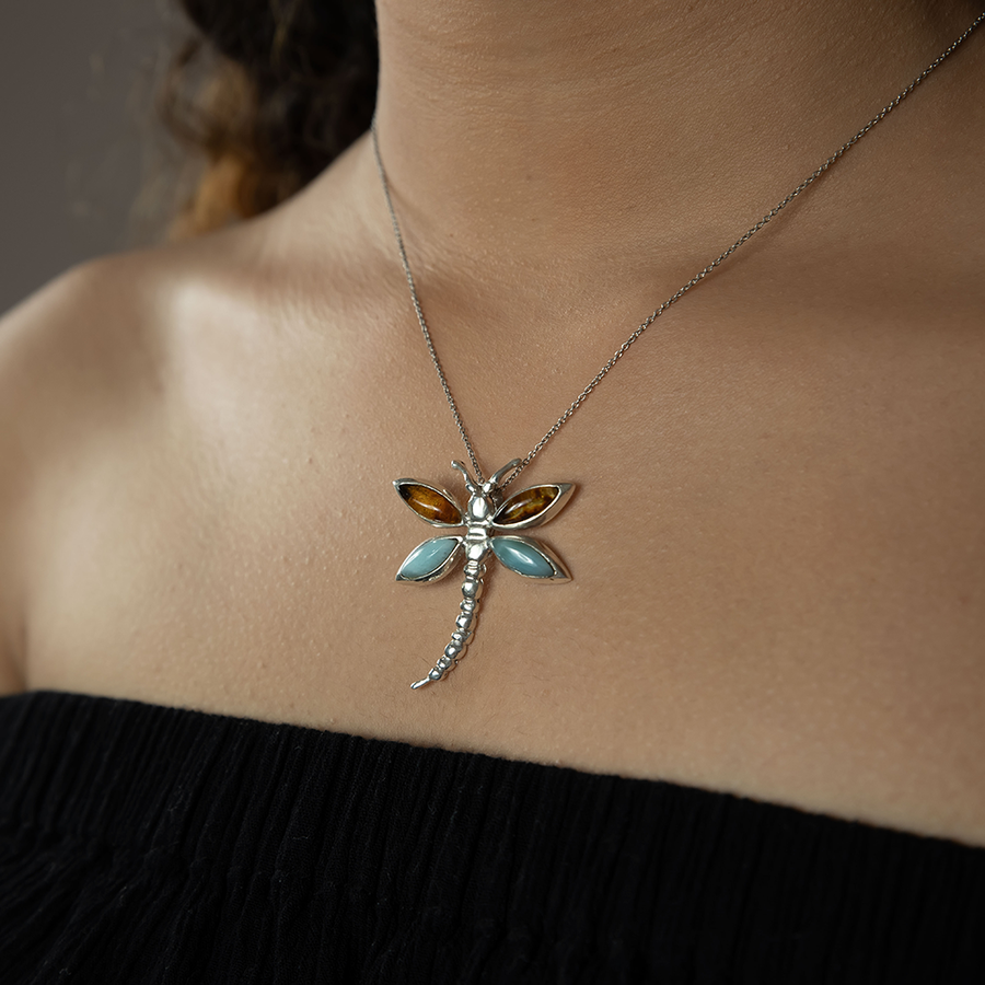 Prosperity in Nature Dragonfly Pendant