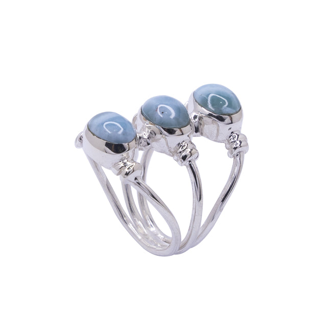 Phases Of The Sea 3 Stone Ring