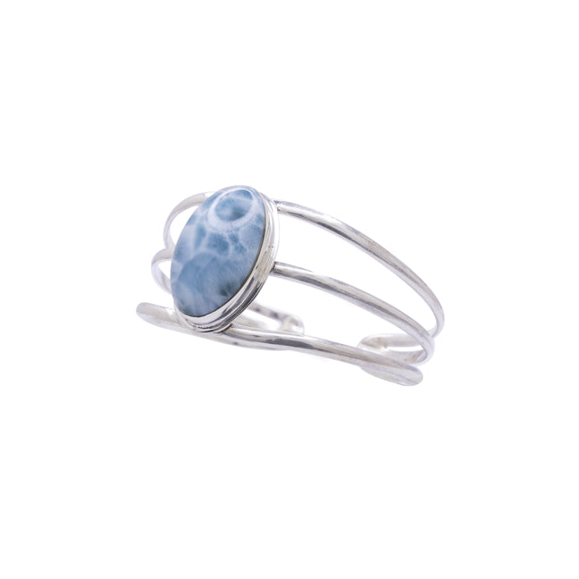 Love Larimar Triple Bangle Cuff