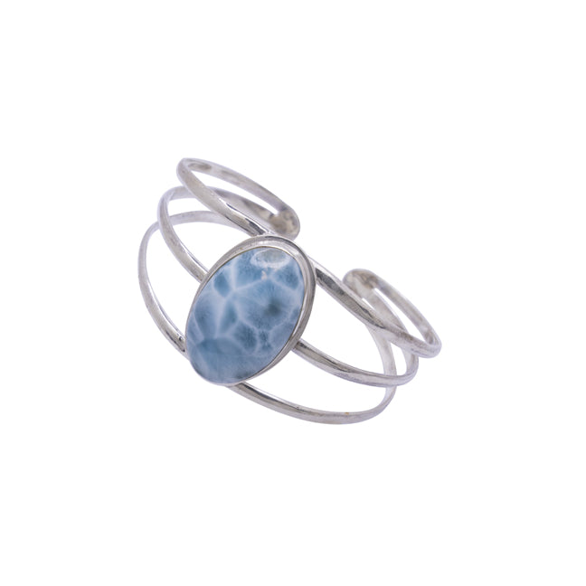 Love Larimar Triple Bangle Cuff